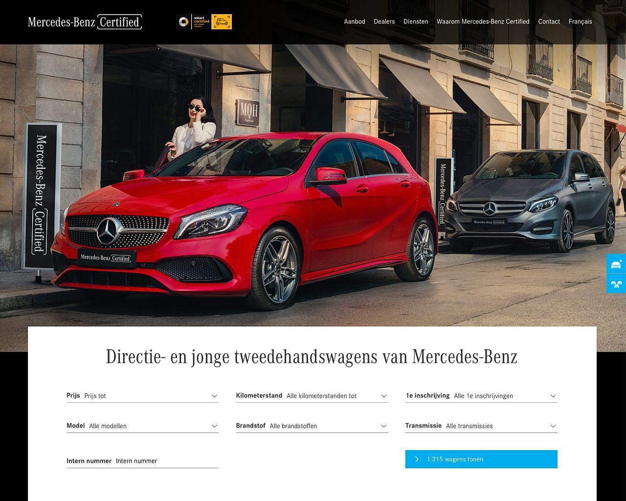 Nieuwe website Mercedes-Benz Certified